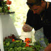 Prepping the Vegetable Tray in Newport News